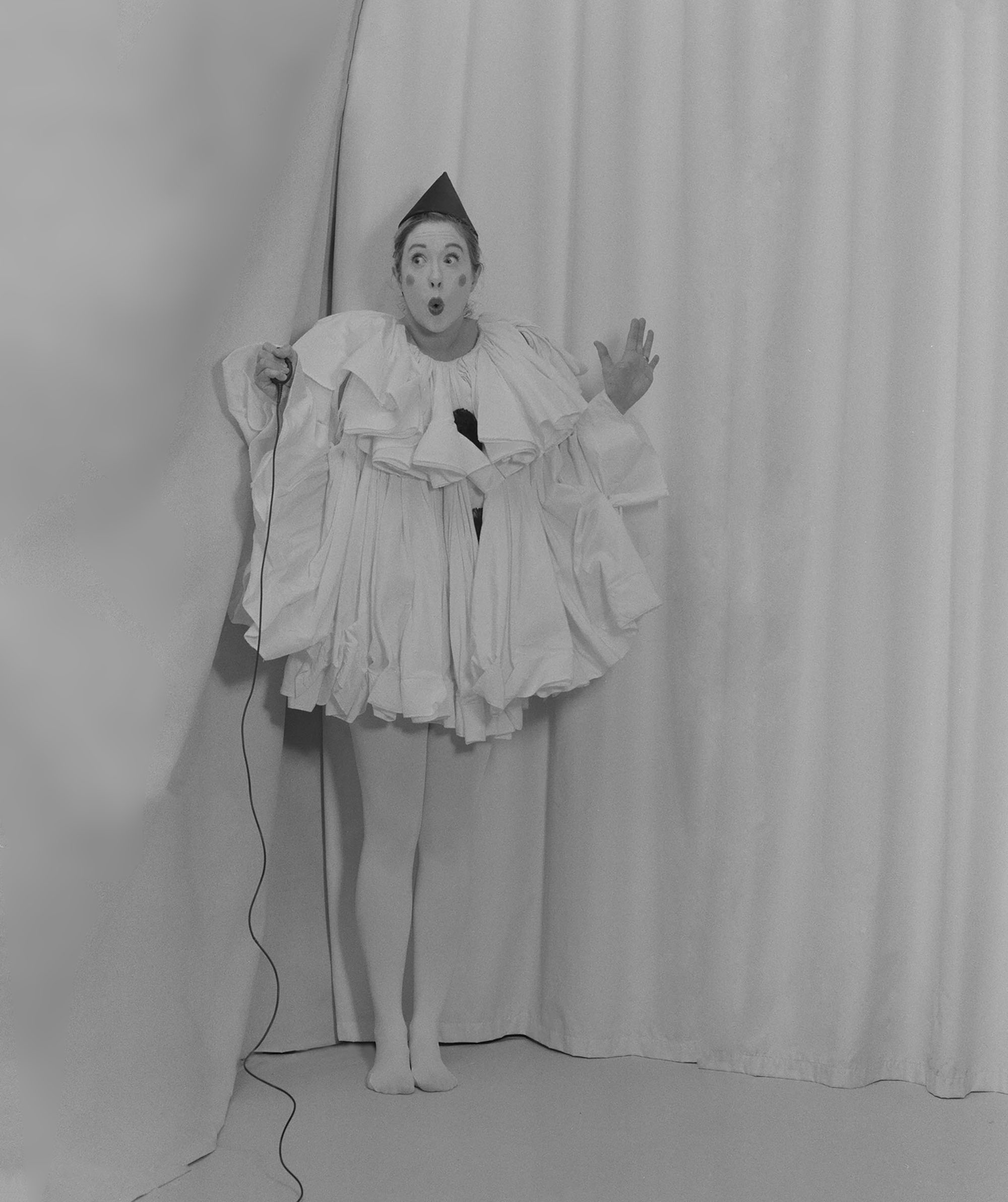 Rachel-Louise-Brown-retouching - Self Portrait as Pierrot - Test I - to Salt Print